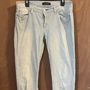 Levi’s Super Low 524 Jeans – Blue & White Stripe